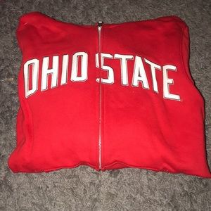 Ohio state sweater zipper